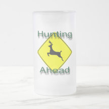 Hunting Ahead  green Coffee Mugs