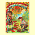 Hurrah 4th of July Fireworks postcards