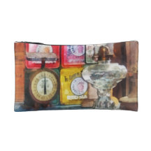 Hurricane Lamp and Scale Cosmetics Bags