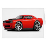 Hurst Challenger Red Car Greeting Cards