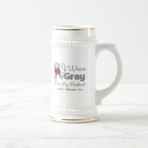 Husband - Grey Ribbon Awareness Coffee Mug