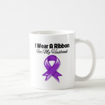 Husband - I Wear Purple Ribbon Coffee Mug
