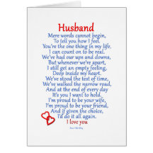 Husband Love Card