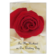 Husband Wedding Card -- For My Husband