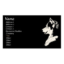 Husky Business Card Personalize Your Cards