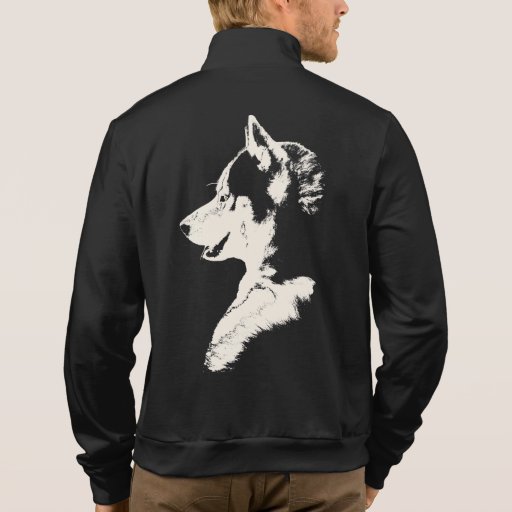 Husky Jacket Men's Siberian Husky Sled Dog Jackets Zazzle