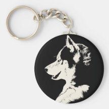 Husky Keychain Siberian Husky Malamute Gifts