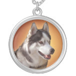 Husky Necklace Malamute / Husky Art Jewellery Gift