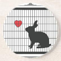HUTCH BUNNY BEVERAGE COASTERS