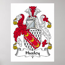 Huxley Family Crest Posters