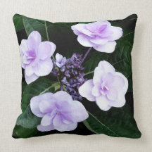 Hydrangea Blooms Throw Pillow