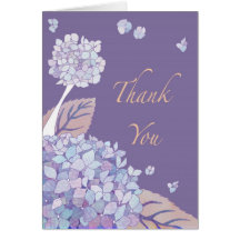 Hydrangea Thank You Card
