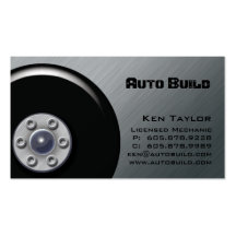 Hydraulic Automobile / Auto Mechanic Business Card