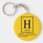hydrogen - a gas which turns into people keychain