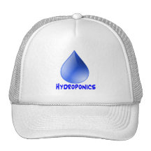 Hydroponics logo water drop and text image hats