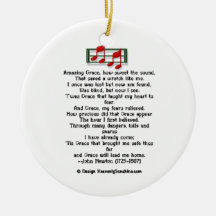 Hymn Ornament Amazing Grace