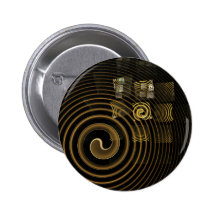 Hypnosis Abstract Art Button (round)
