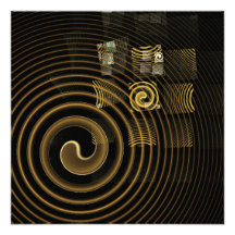 Hypnosis Abstract Art Custom Invites
