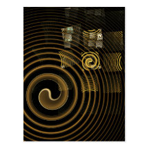 Hypnosis Abstract Art Postcard