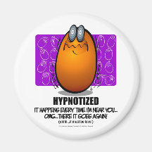 HYPNOTIZED - Orange Refrigerator Magnets