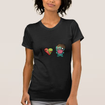 I <3 Brains- Zombies Are Everywhere! Tshirts