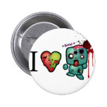 I <3 doubletaps- Zombies are everywhere Button