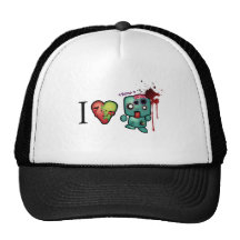 I <3 doubletaps- Zombies are everywhere Hats