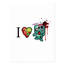 I <3 doubletaps- Zombies are everywhere Post Cards