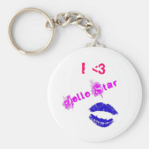 I <3 Jello Star Key Chain