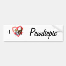 I <3 Pewdiepie Bumper Sticker