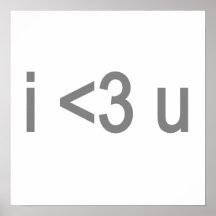 i <3 u print