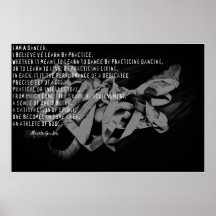 I am a dancer poster