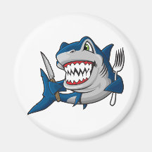 I Am A Hungry Shark Fridge Magnets