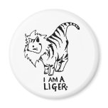 I Am A Liger Fridge Magnets