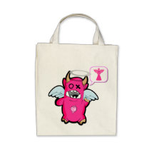I am a pink fat Angel ! Canvas Bag