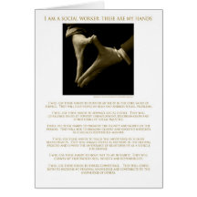 I Am A Social Worker, These Are My Hands ! Greeting Cards