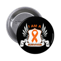 I am a Survivor - Leukaemia Buttons