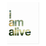 i am alive postcard
