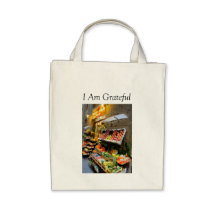 "I Am Grateful" Organic Grocery Bag