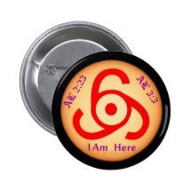 I am Here Pinback Buttons