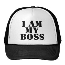 I am My Boss. Slogan. Trucker Hat