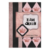 I Am Queen Chubby Business Cards