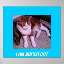 I Am Super Cat Poster