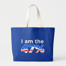 I am the 47% Obama Tote Bag