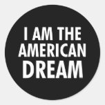 I Am The American Dream Sticker