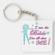 i am the bride about me wedding bachelorette brida key chains