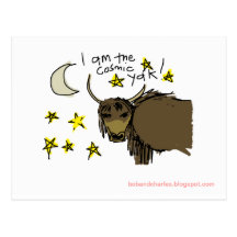I am the Cosmic Yak Postcard