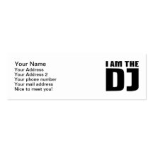 I am the DJ Business Card Templates