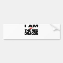 I Am the Red Dragon Bumper Sticker
