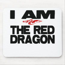 I Am the Red Dragon Mousepads